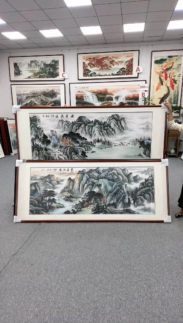 【闪购商品】219*88明式咖啡色 手绘现货