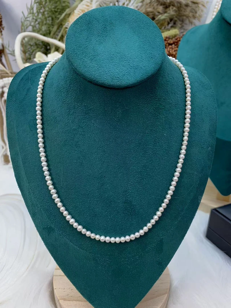 珍珠99小米珠气质白色时尚百搭强光仙女镶嵌无瑕