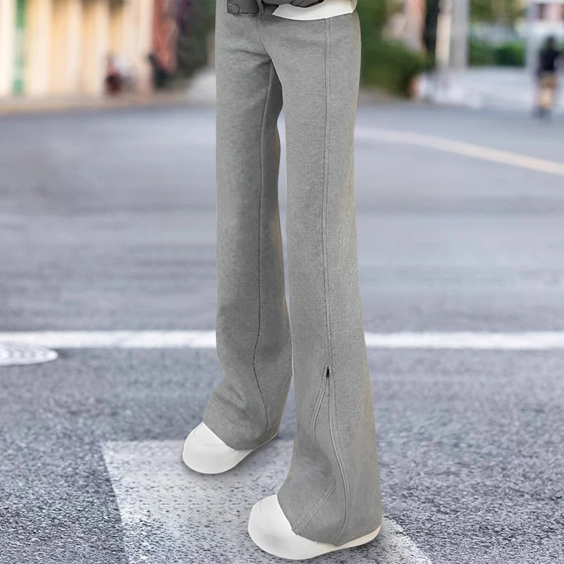 女童秋冬微喇裤2025新款中大童休闲裤儿童百搭加绒卫裤青少年裤子