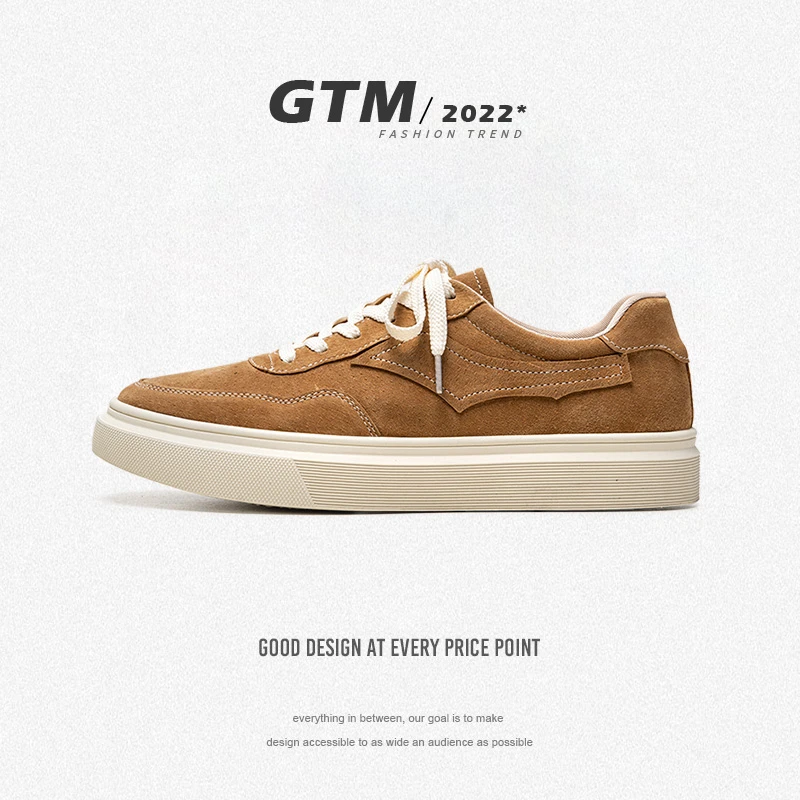 gtm@低帮马丁靴男2022春季新款真皮休闲板鞋时尚百搭复古工装鞋男