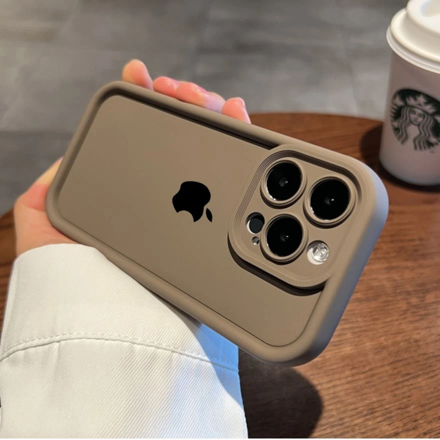 苹果标ins苹果15手机壳14promax简约纯色13硅胶12防摔11个性x保护
