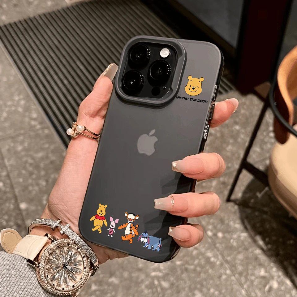 小头像维尼熊适用iphone13手机壳苹果15promax情侣12防摔14软壳xs