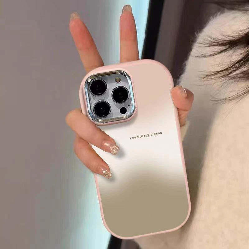 防摔椭圆渐变色适用iphone15/16pro苹果14/13手机壳12/11创意x/xr