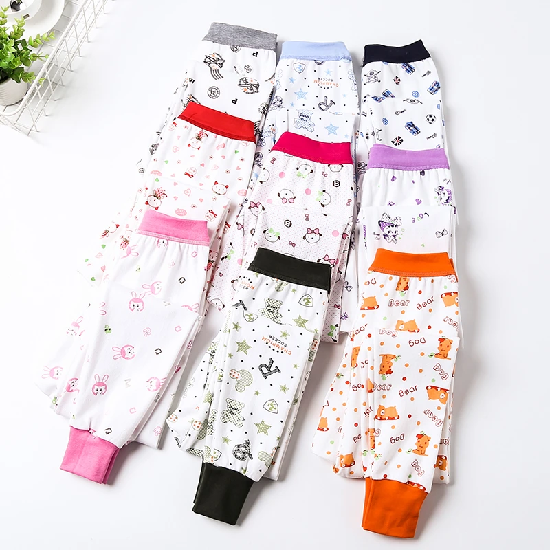 3-17岁儿童纯棉秋裤单条宝宝秋冬保暖裤男童女童中大童打底棉毛裤