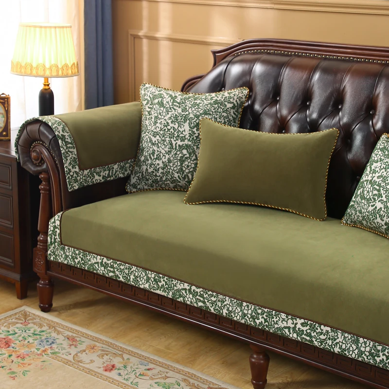 新款简约皮沙发垫坐垫防滑唯美现代皮沙发套高档盖布客厅四季通用