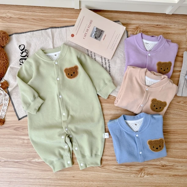 【温感无骨】婴儿秋冬保暖连体衣新生儿宝宝温感衣服无骨哈衣内搭