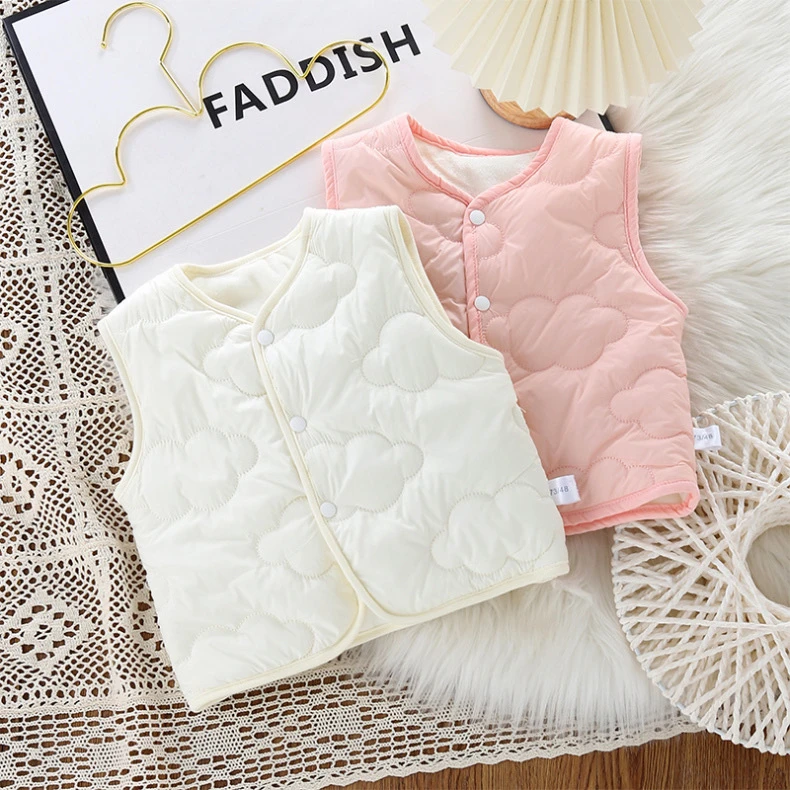 【云朵马甲】婴幼儿秋冬棉服马甲外穿加绒夹棉加厚背心棉坎肩
