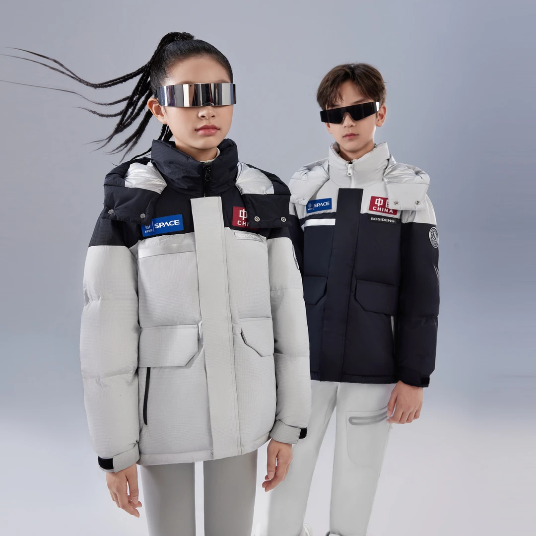 中国好羽绒2023太空系列短款加厚男女轻暖感羽绒服T30143152