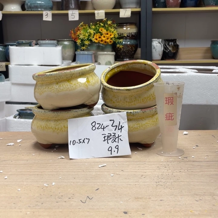 紫砂花盆多肉花盆微瑕34