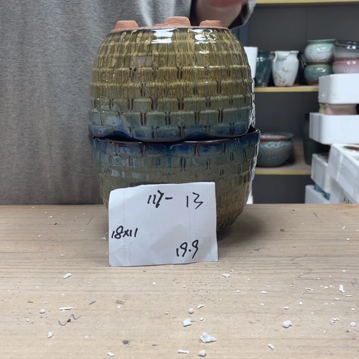 紫砂花盆多肉花盆微瑕13