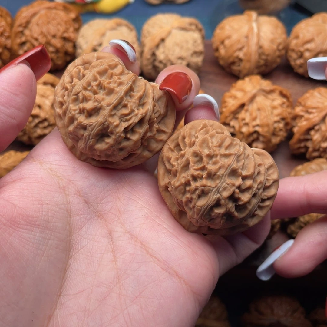 文玩核桃把件全品桃心宫灯41