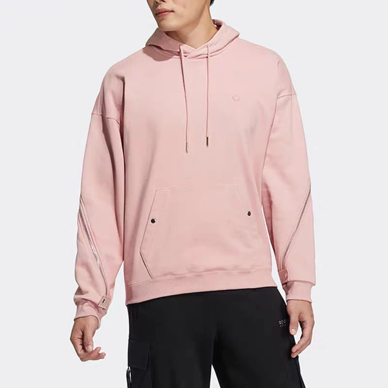 Adidas/阿迪达斯三叶草春季男子运动休闲连帽套头卫衣HH9435