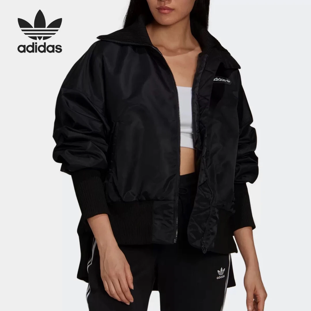 Adidas/阿迪达斯正品三叶草女子梭织宽松保暖运动棉服 GU1768