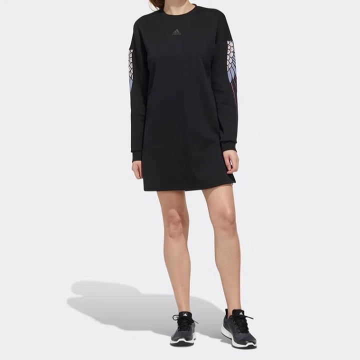 Adidas/阿迪达斯三叶草W MIC DRESS 女子舒适休闲运动裙子 GG0761
