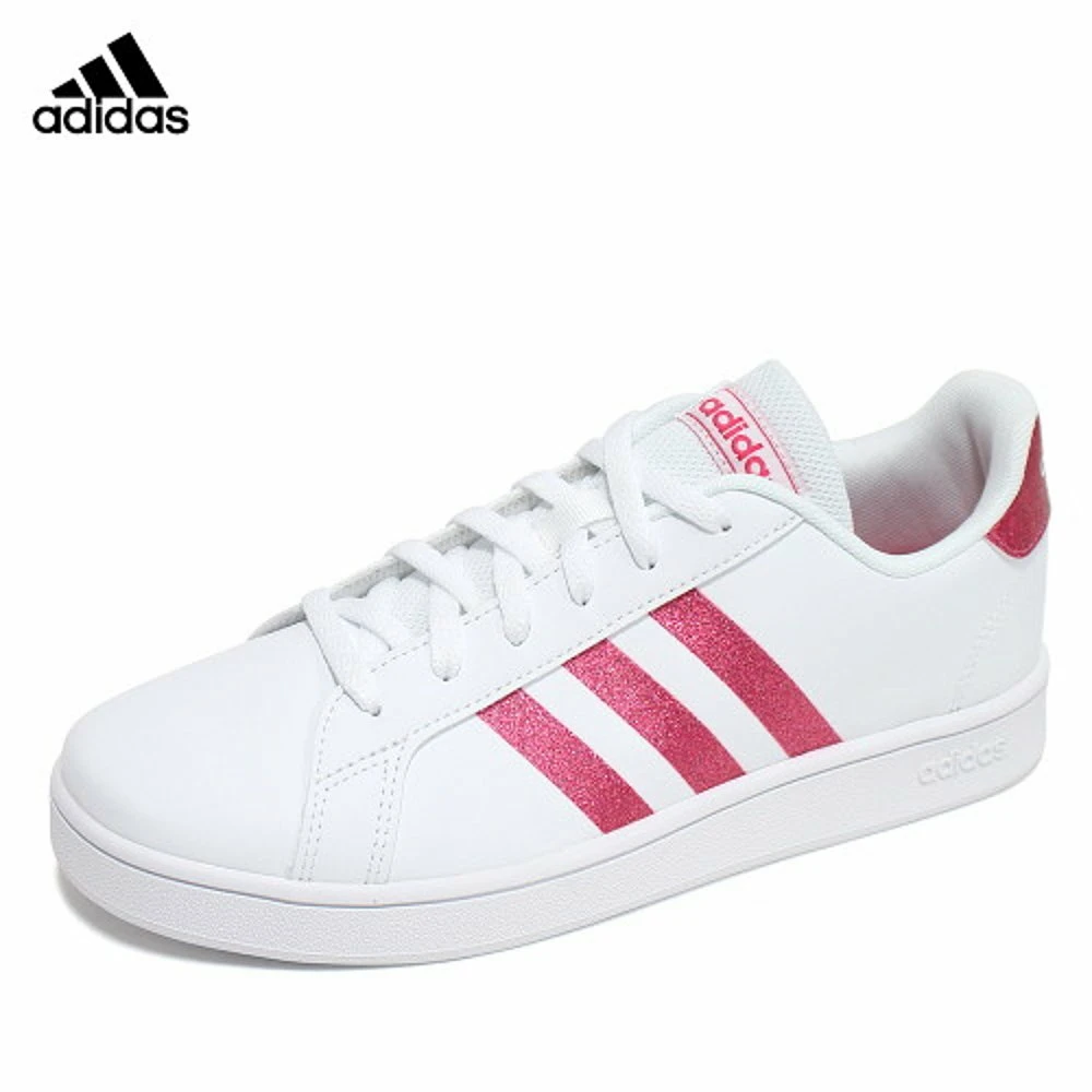 adidas阿迪达斯运动鞋童款女时尚休闲百搭潮流EG5136儿童女鞋夏季