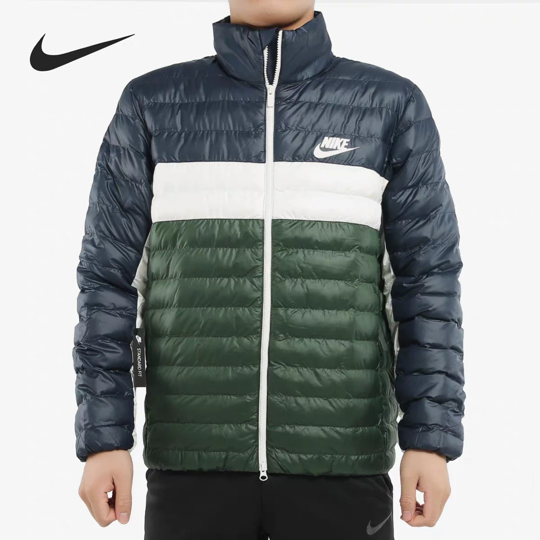 Nike/耐克冬季男子拼色立领防风保暖舒适休闲运动棉服BV4686-451