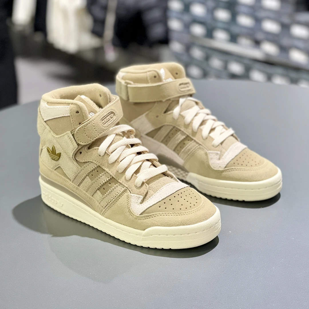 Adidas三叶草FORUM HI女士冬季高邦经典复古运动休闲鞋GZ8592