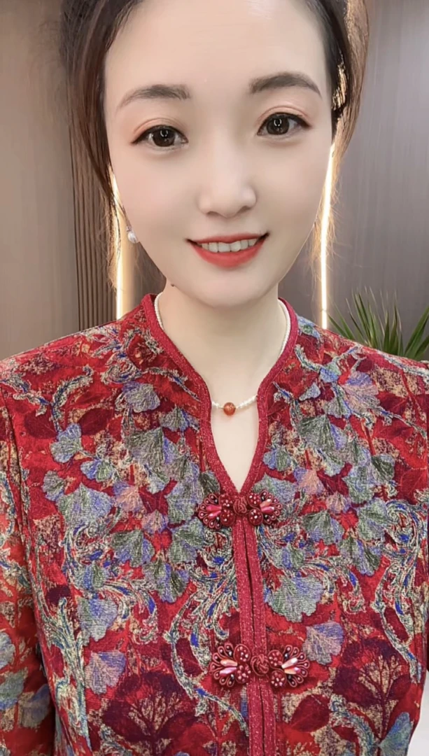 8808高端气质显瘦款盘扣透气纱女士连衣裙时尚百搭款