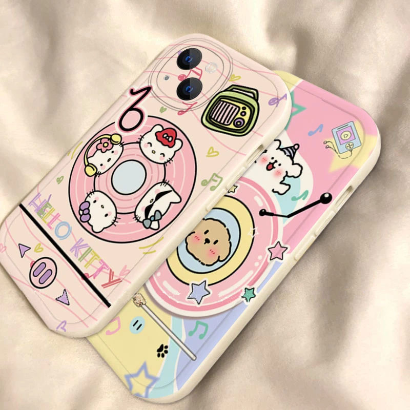 唱片小白狗苹果华为荣耀vivo小米oppo手机壳卡通iPhone15/14软壳