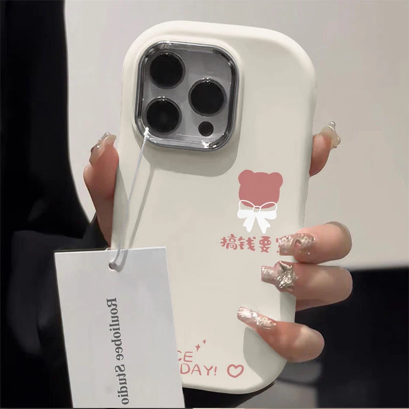 蝴蝶结金属框苹果华为荣耀vivo小米oppo手机壳卡通iPhone15
