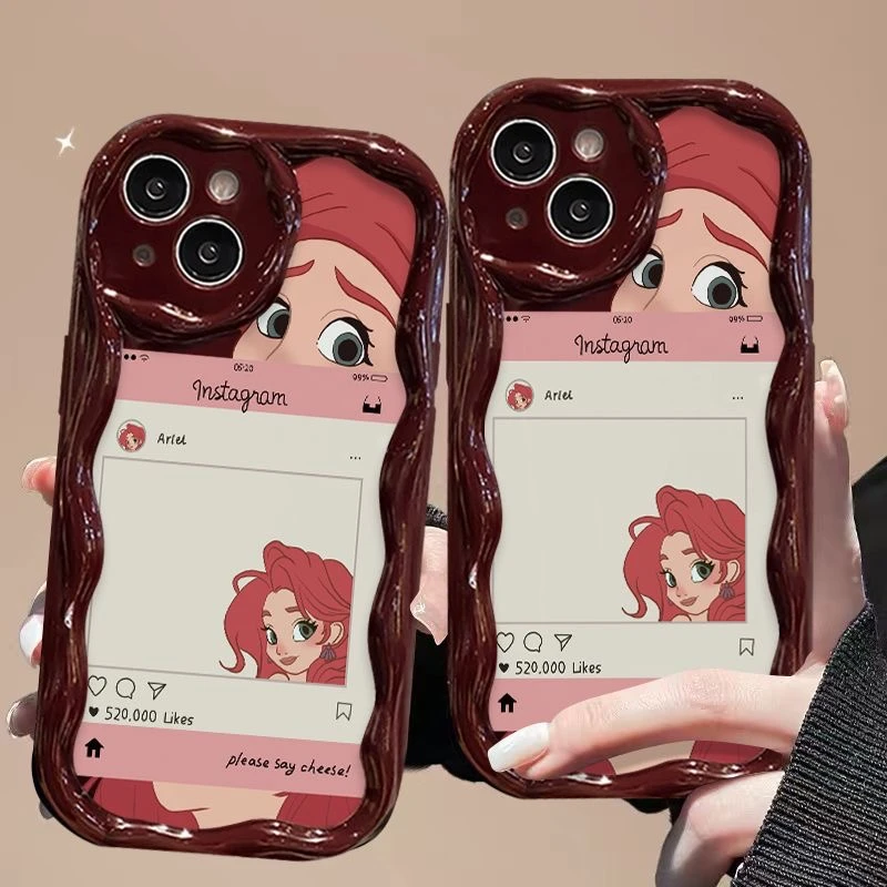 公主奶油纹苹果华为荣耀vivo小米oppo手机壳卡通iPhone15/14