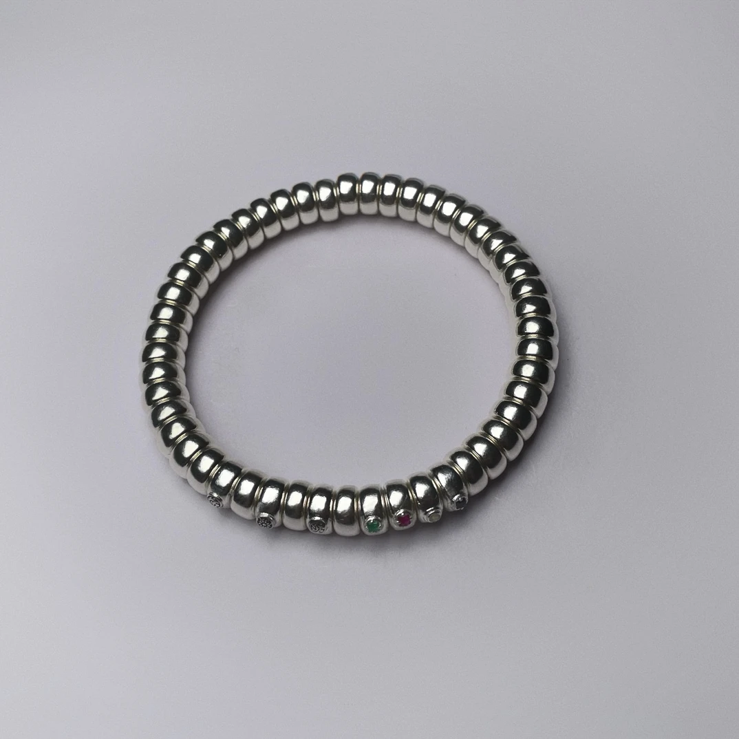 925银手链 925银藏切单圈