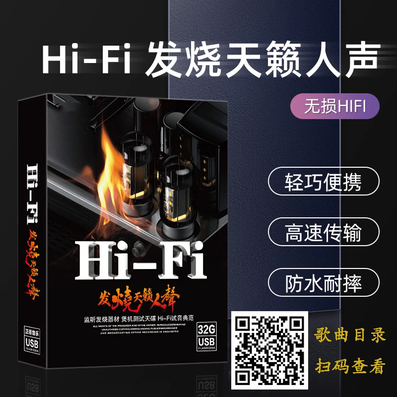 【山居小生同款】正版发烧车载黑胶音质高品质经典热门无损音乐U盘