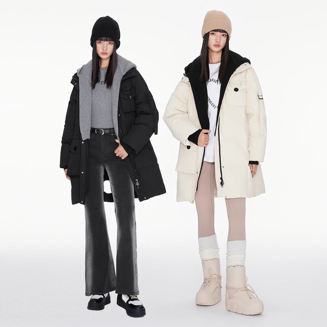 ITIB羽绒服女2023新款YOUPPIE！设计师款羽绒服纯色百搭冬季女外套