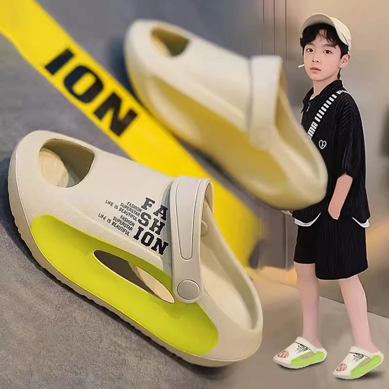 36I°断码儿童拖鞋男童夏款外穿防滑夏季中大童男孩凉鞋沙滩鞋凉拖