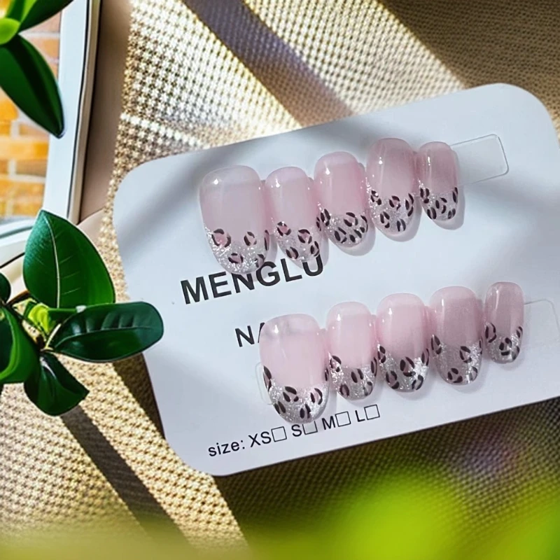 小野猫（豹纹） 纯手工穿戴甲十片装