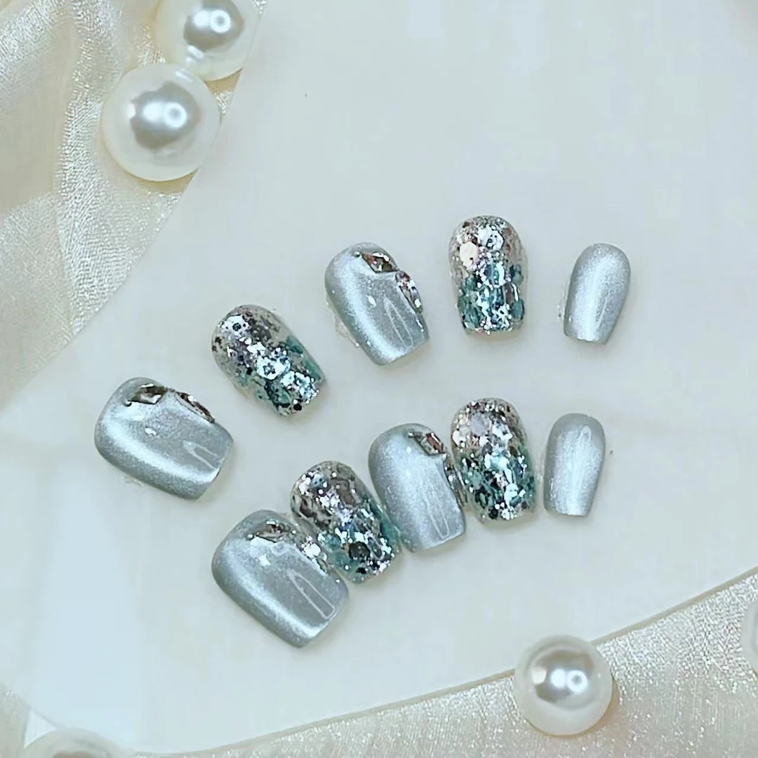 海洋之谜 纯手工穿戴甲十片装