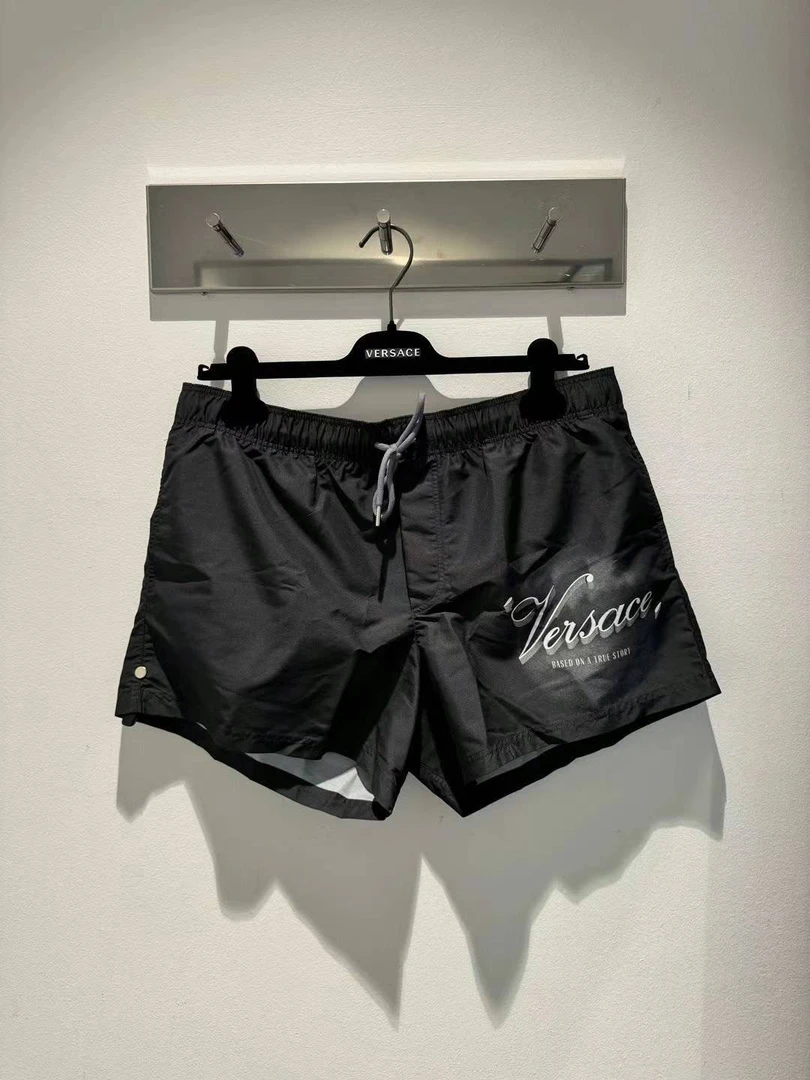 未使用 VERSACE/范思哲 范思哲男士新款夏季黑色时尚泳裤短裤