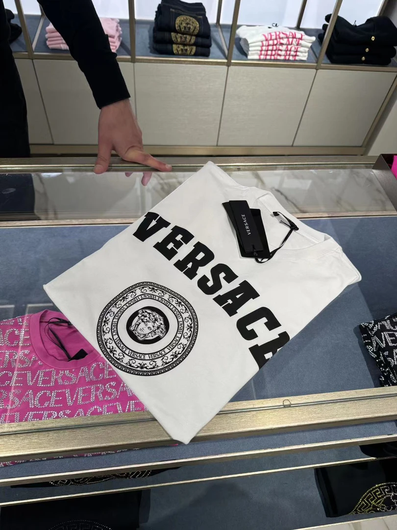 未使用 VERSACE/范思哲 范思哲男士夏季纯棉时尚T恤半袖短袖