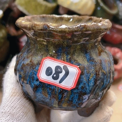 红陶粗陶花盆手工