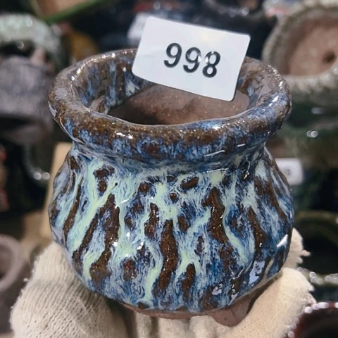 红陶粗陶花盆手工