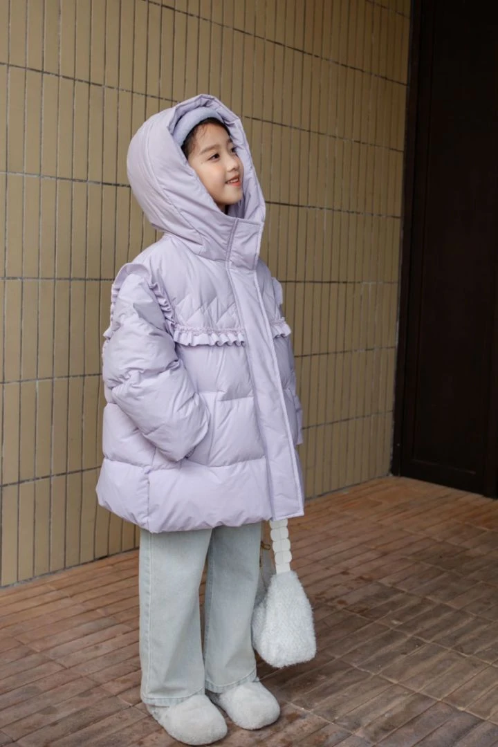 泡妈童装  2024冬季儿童休闲女童时尚羽绒服015