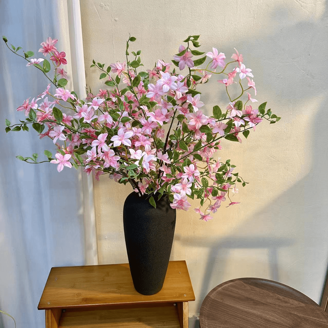 桃粉色 田园清新小碎花 春意盎然仿真花假花大自然客厅装饰花艺