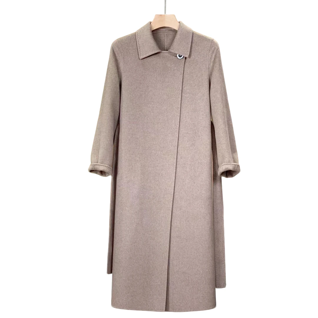 【纯羊绒】生态原生小山羊绒简约风8808大衣