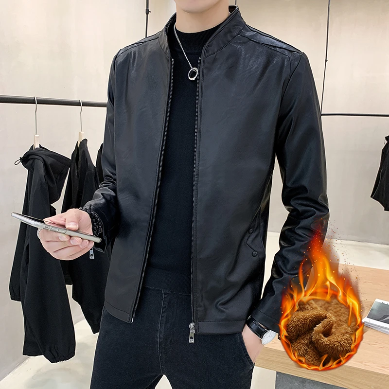 男士皮夹克2022皮衣男-813