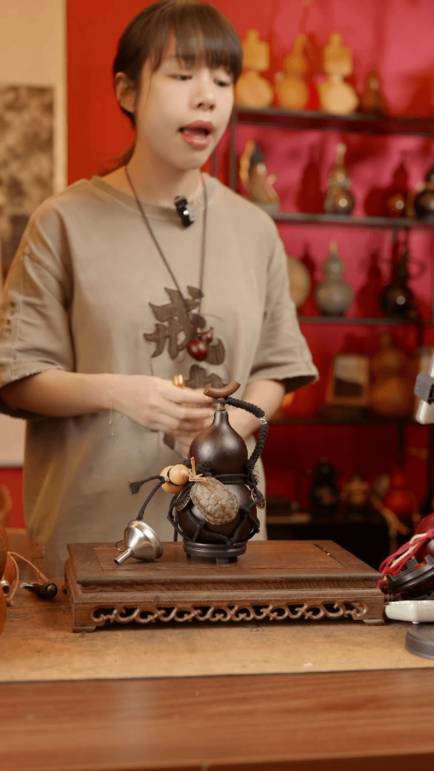 【闪购商品】精品天然大漆工艺防渗内胆酒葫芦~144