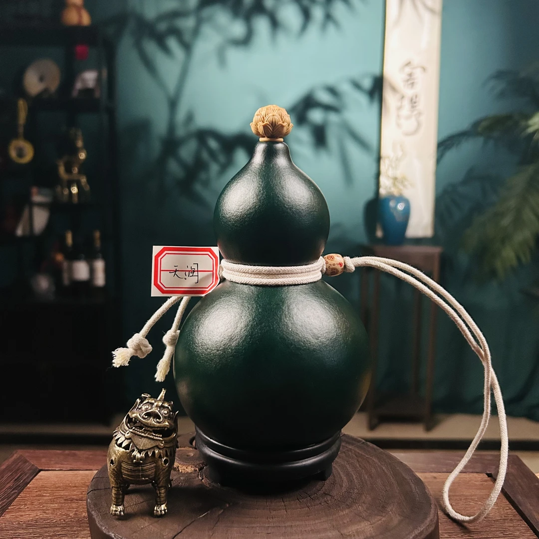典藏级 —【天润】—【凌梦葫】正宗非遗大漆酒葫芦珍藏福禄摆件