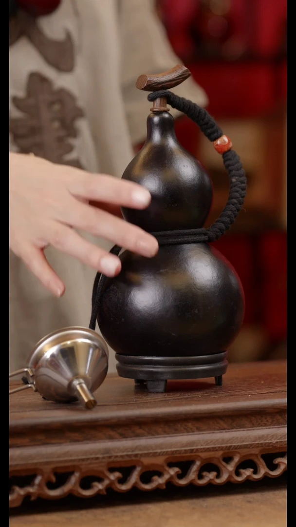 【闪购商品】精品天然大漆工艺防渗内胆酒葫芦~153