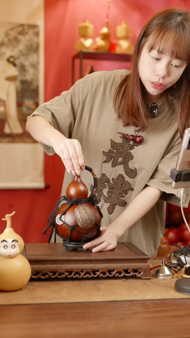 【闪购商品】461号精品天然大漆工艺防渗内胆酒葫芦~