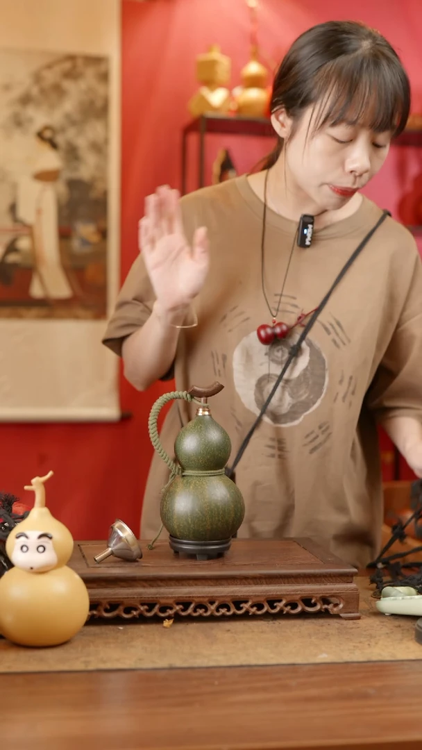 【闪购商品】365号精品天然大漆工艺防渗内胆酒葫芦~