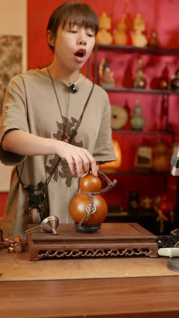 【闪购商品】精品天然大漆工艺防渗内胆酒葫芦~328