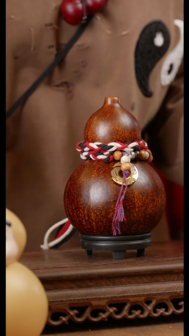 【闪购商品】351号精品天然大漆工艺防渗内胆酒葫芦~