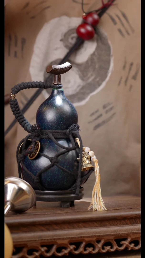 【闪购商品】463号精品天然大漆工艺防渗内胆酒葫芦~