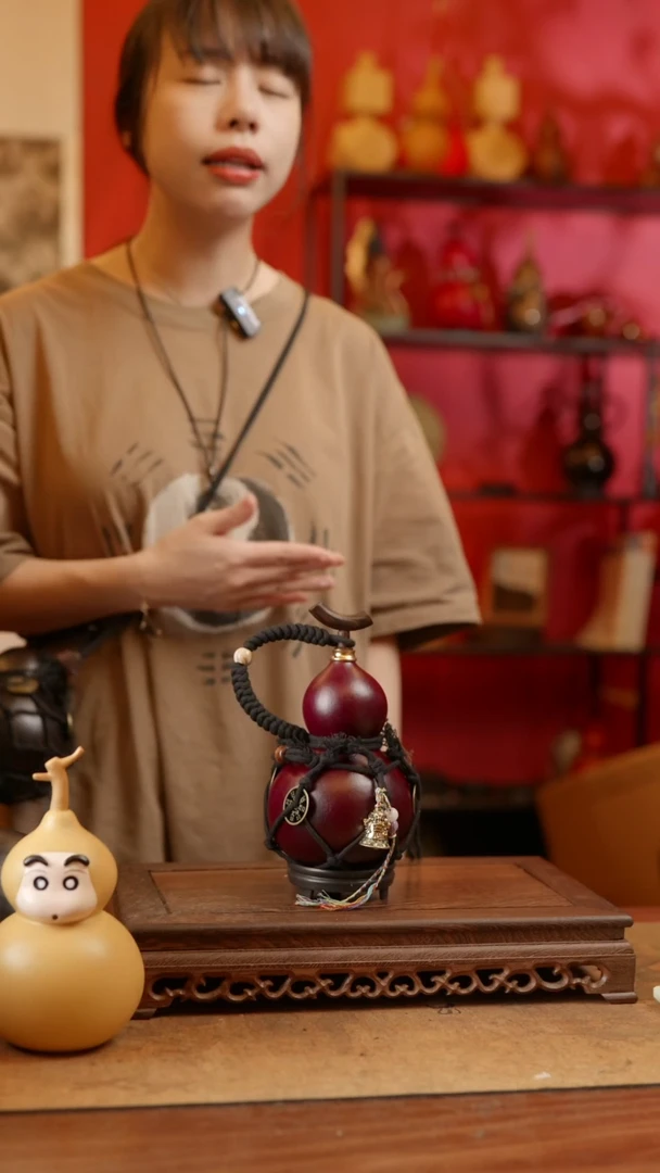 【闪购商品】精品天然大漆工艺防渗内胆酒葫芦~191