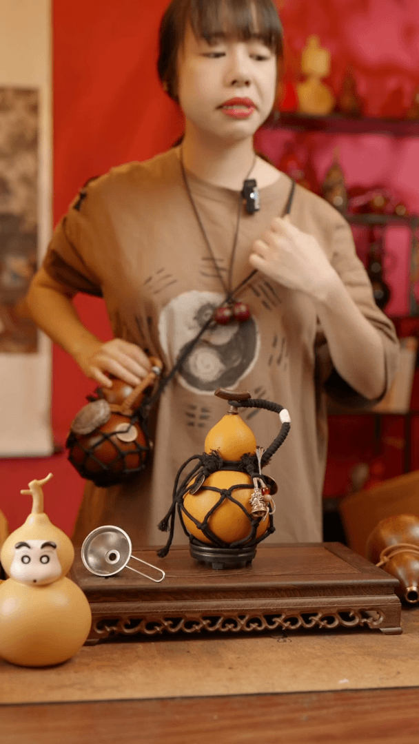 【闪购商品】精品天然大漆工艺防渗内胆酒葫芦~79