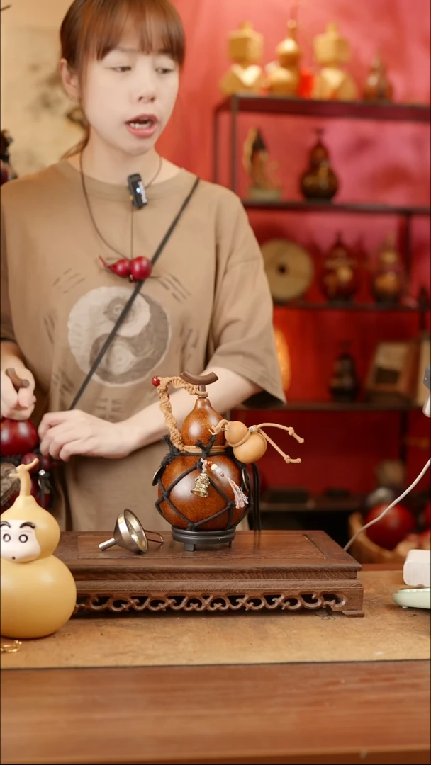 【闪购商品】285号精品天然大漆工艺防渗内胆酒葫芦~